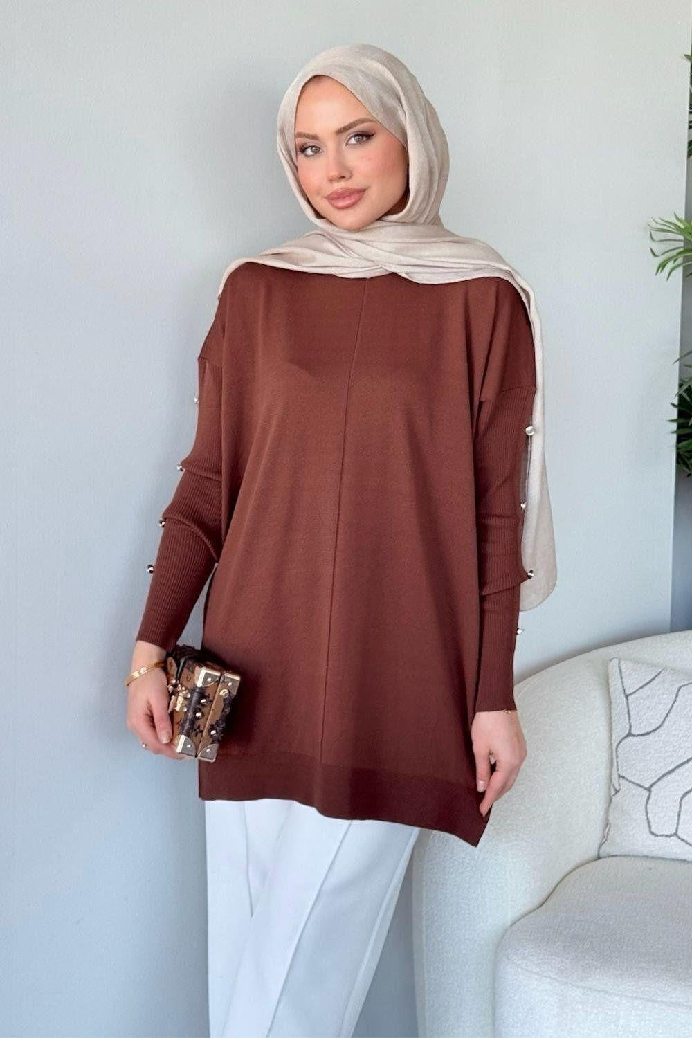 Tunic with Cufflinks Brown 24280 