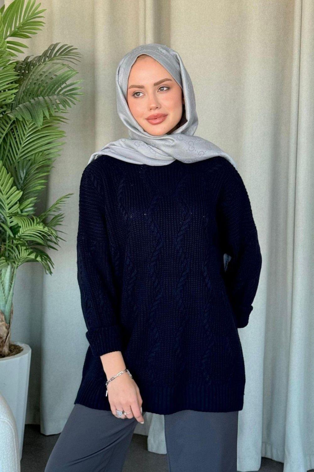 Suadiye Sweater Navy Blue 24490 