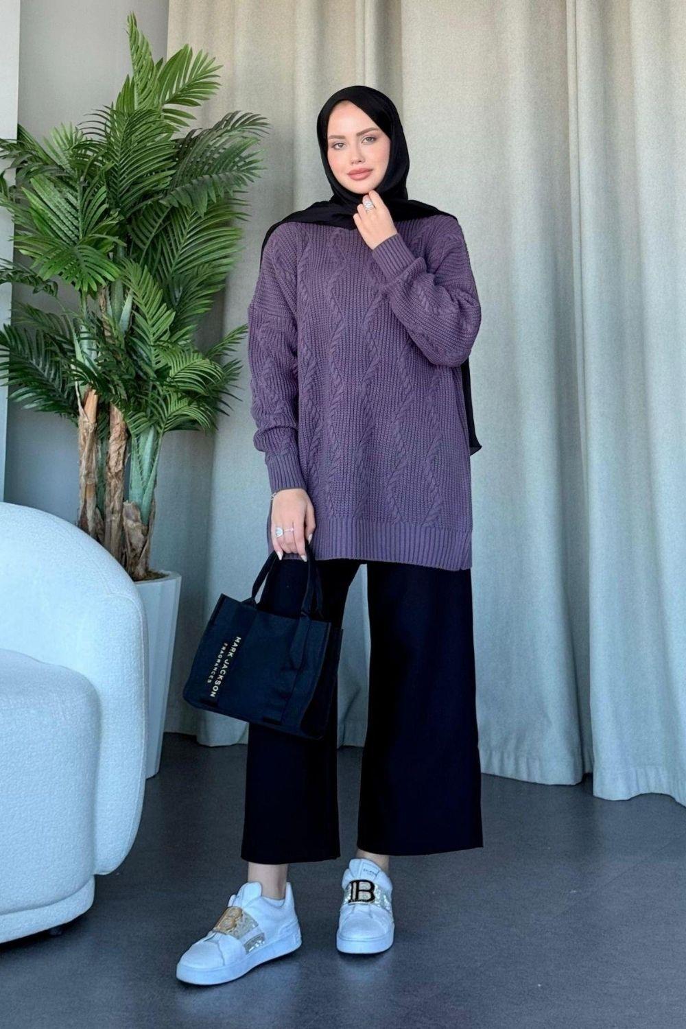 Suadiye Sweater Plum 24490 