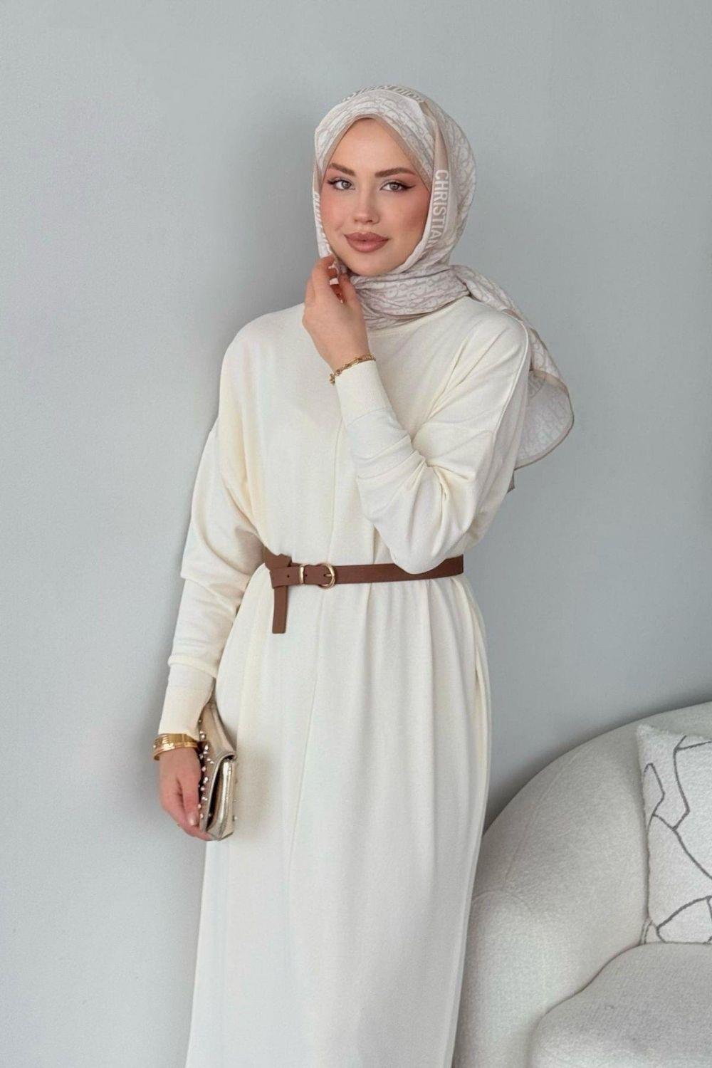 Merserize Melek Elbise Ekru 245400 