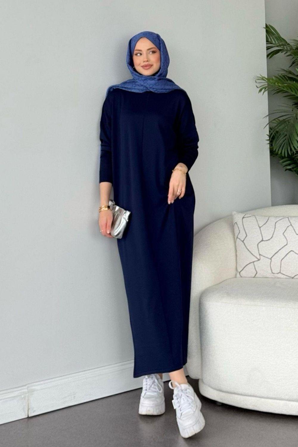 Merserize Melek Elbise Lacivert 245400 