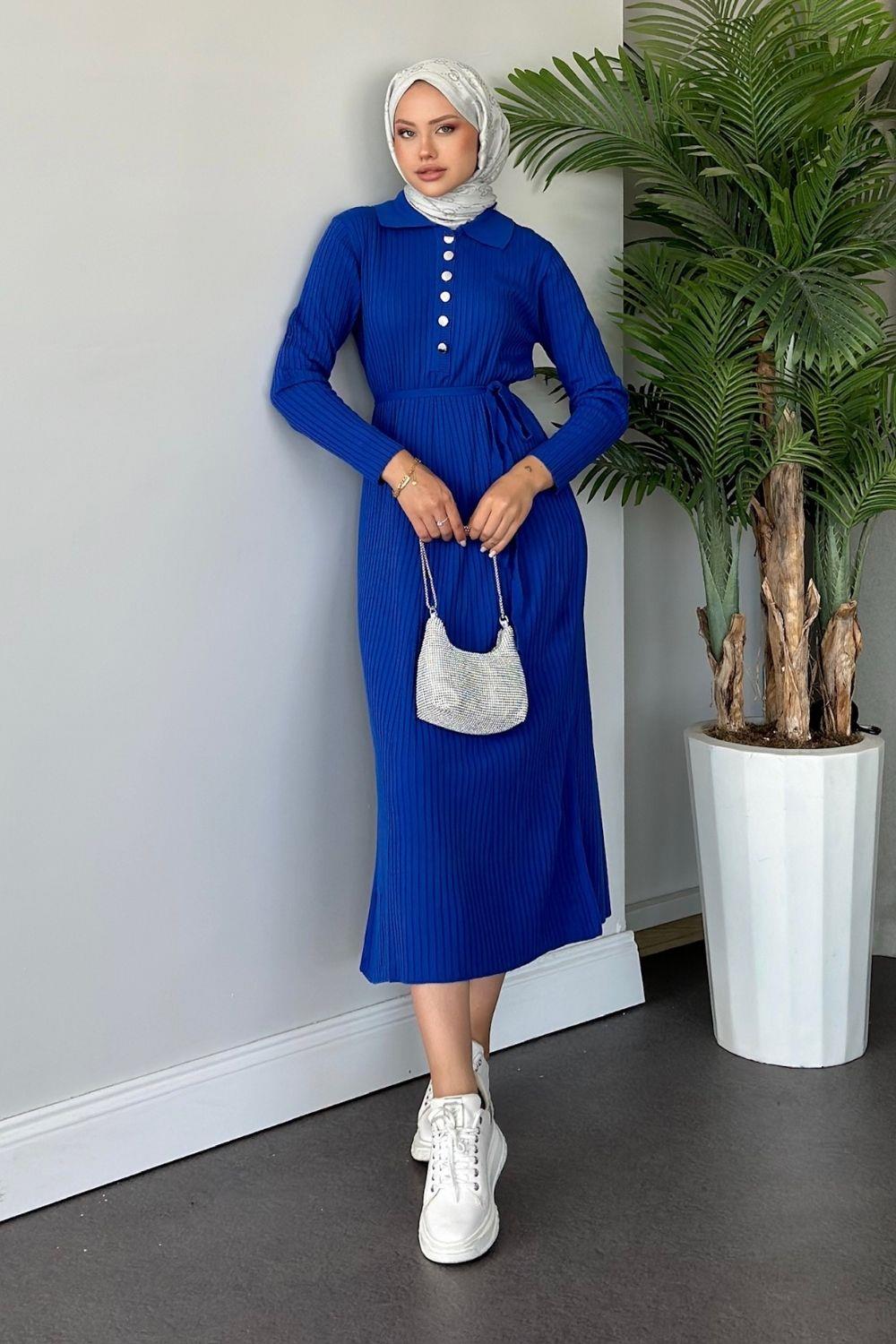 Madonna Triko Elbise Saks 24650 