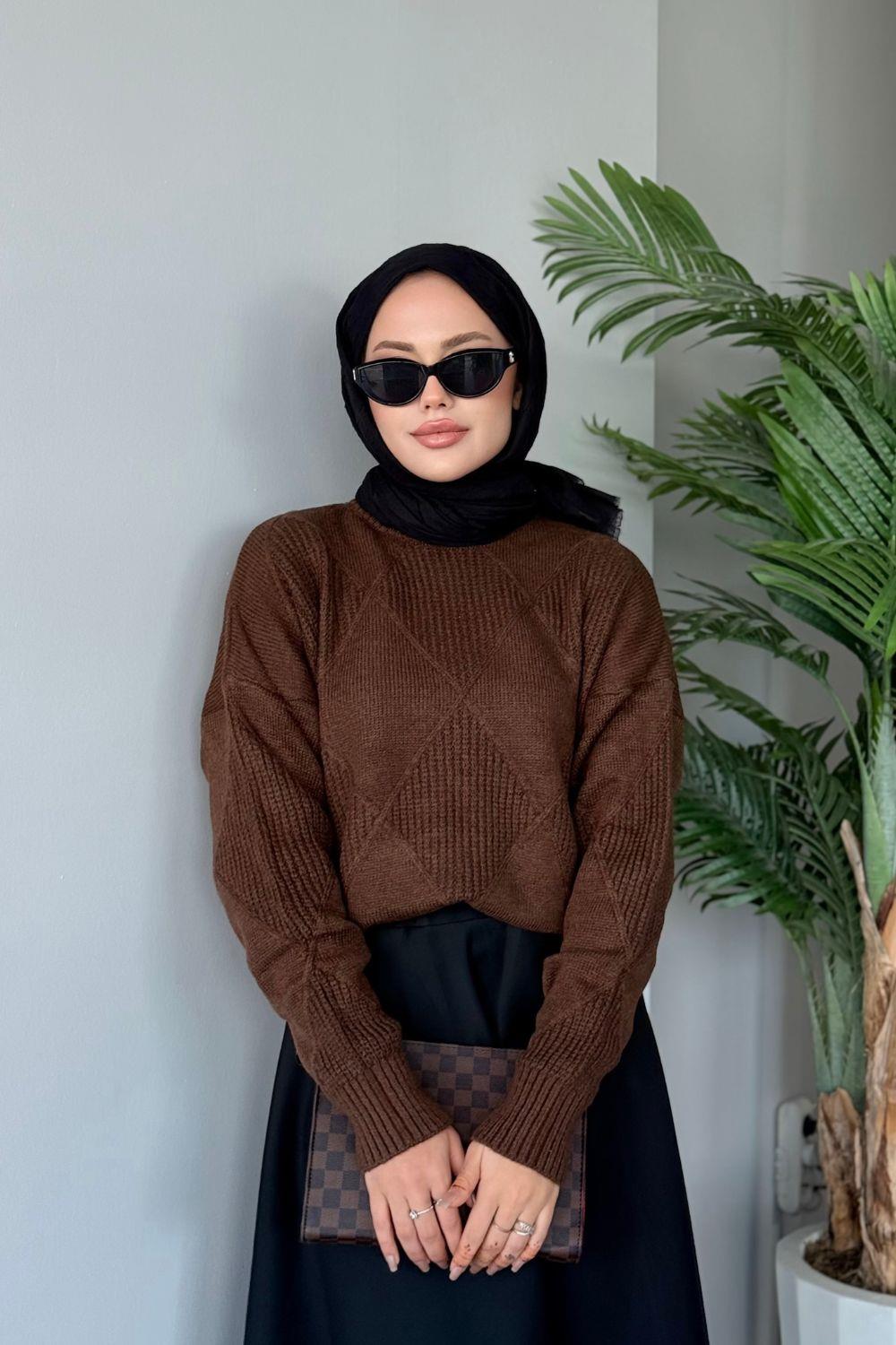 Pelin Kazak Kahverengi 24663 