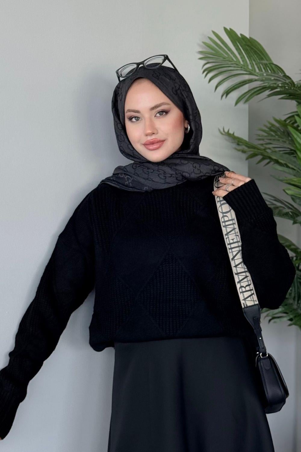 Pelin Kazak Siyah 24663 