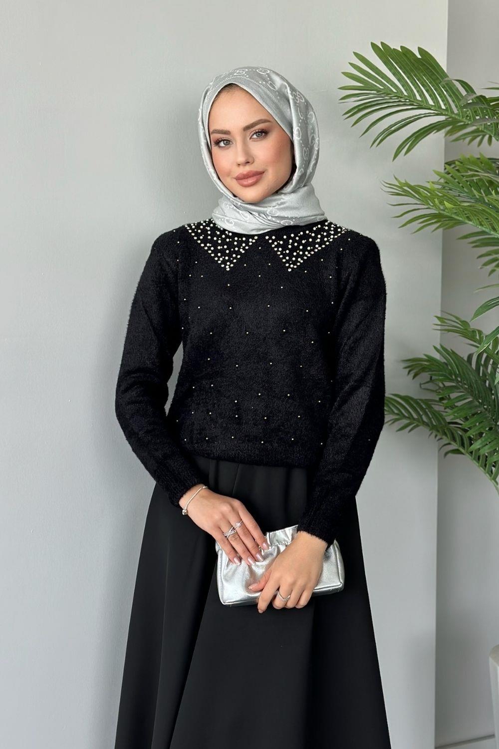 Yıldız Premium Kazak Siyah 24720 