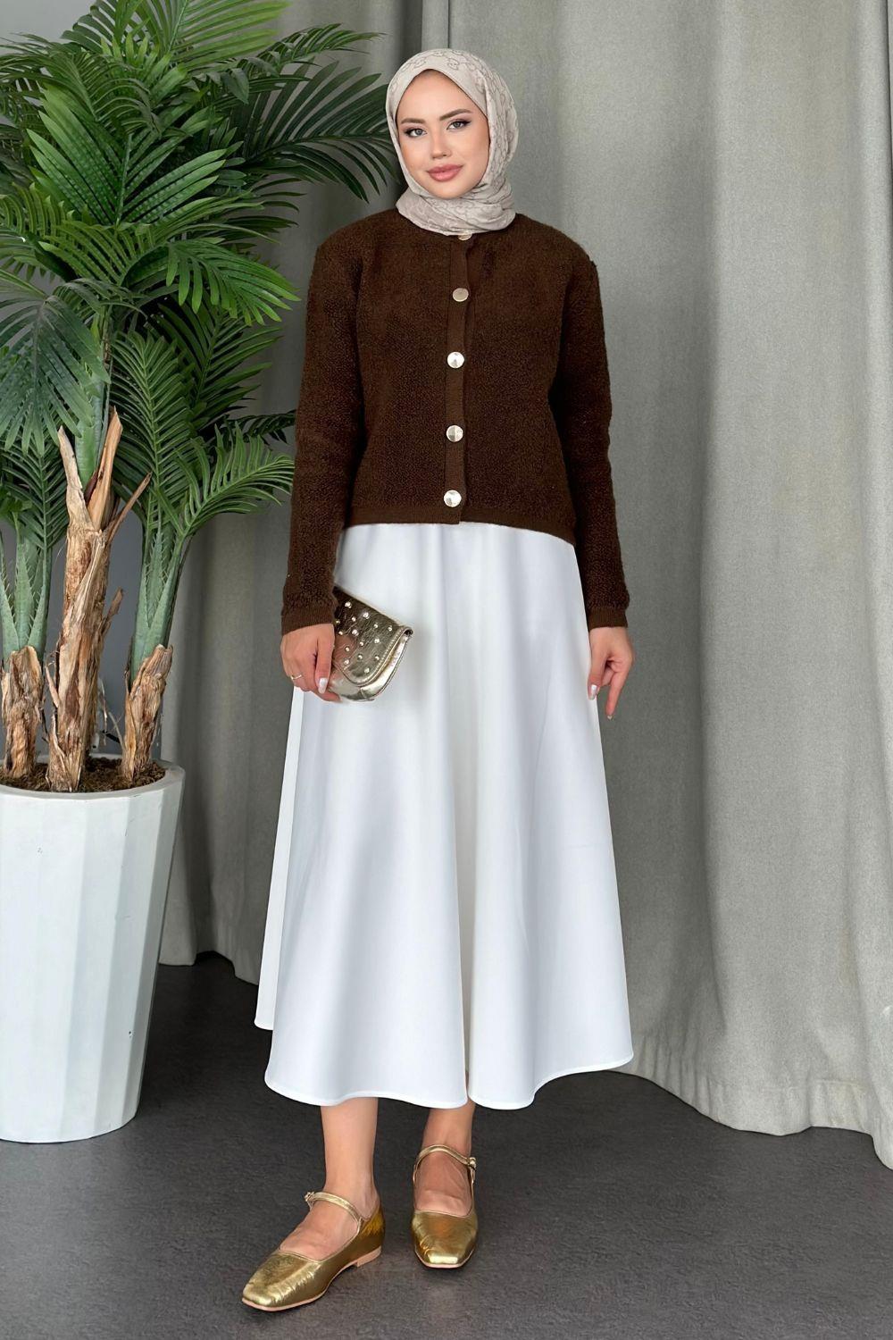 Pofuduk Hırka Kahverengi 24780 