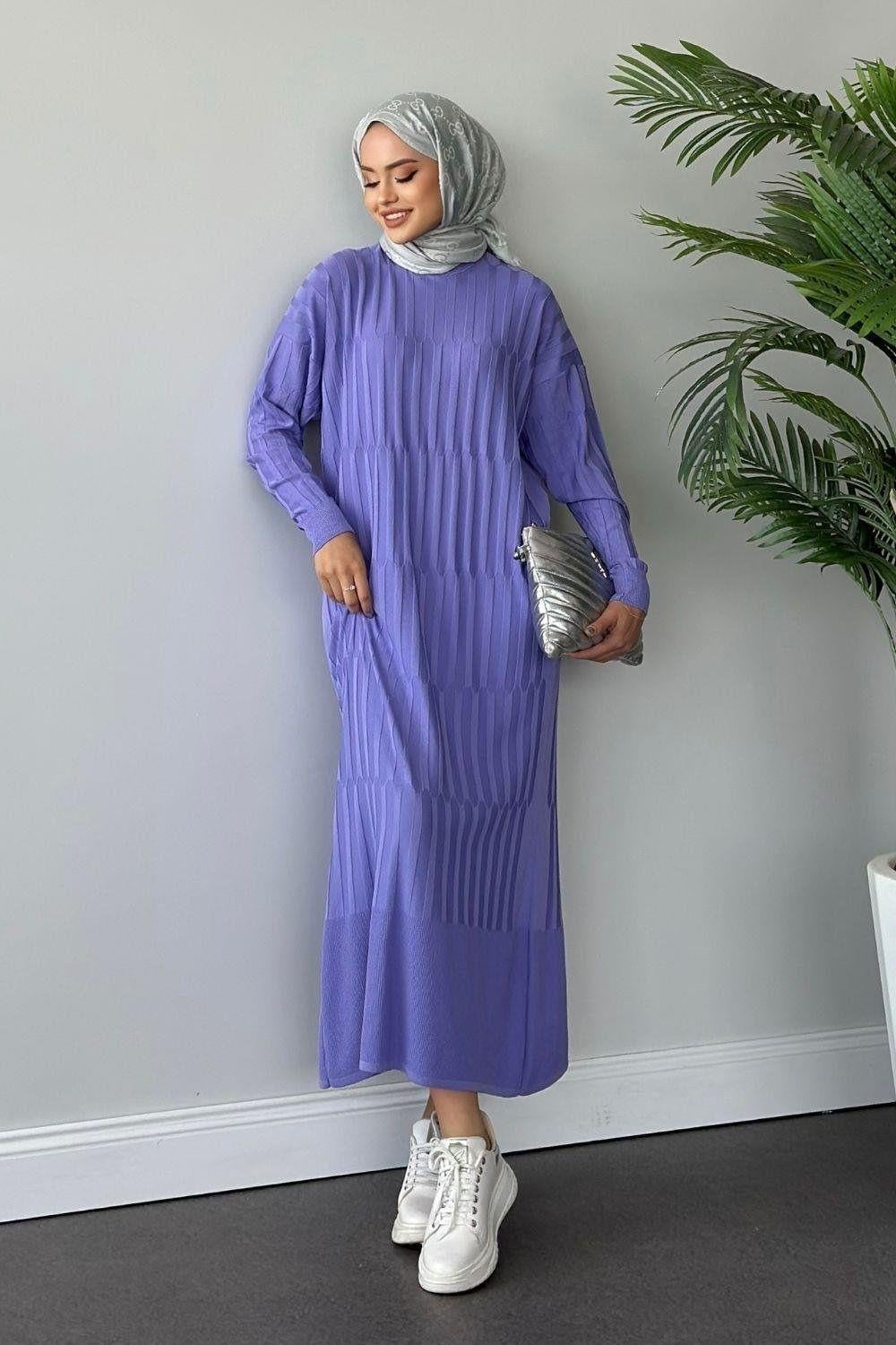 Dolgu Merserize Elbise Lila 247900 