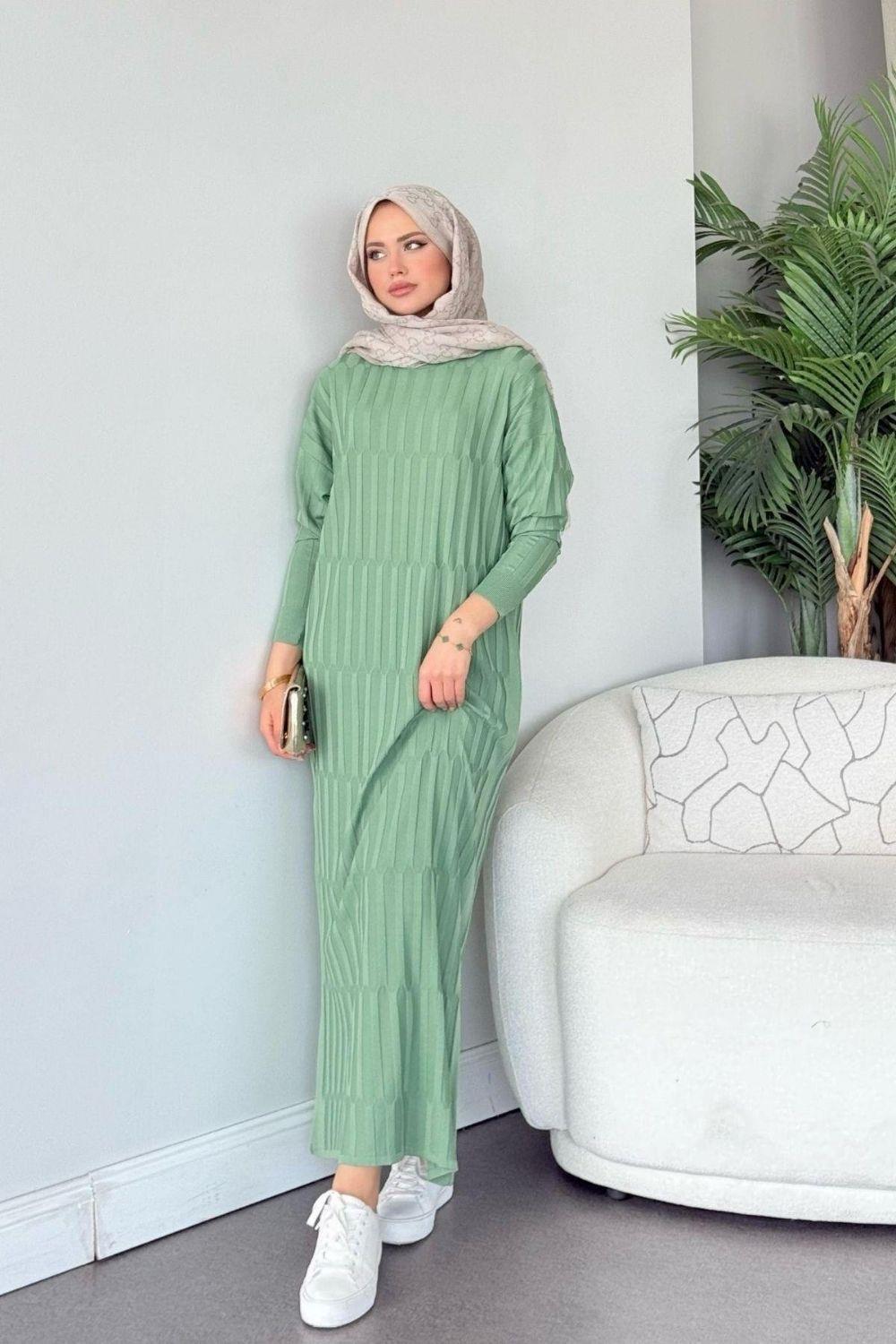 Dolgu Merserize Elbise Mint 247900 