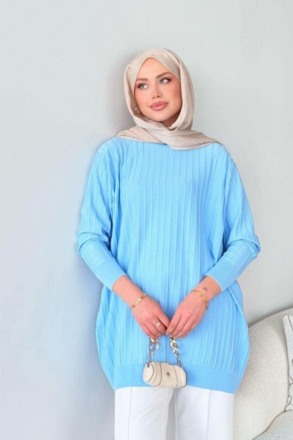 Fitilli İnce Tunik Bebe Mavisi 2480 