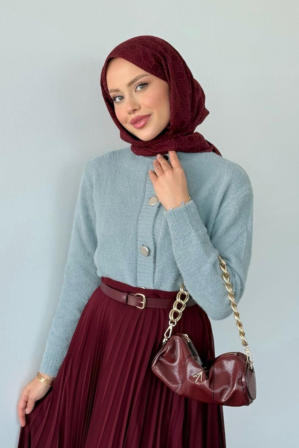 Çise Kedi Sakal Kısa Ceket Gri 24840 