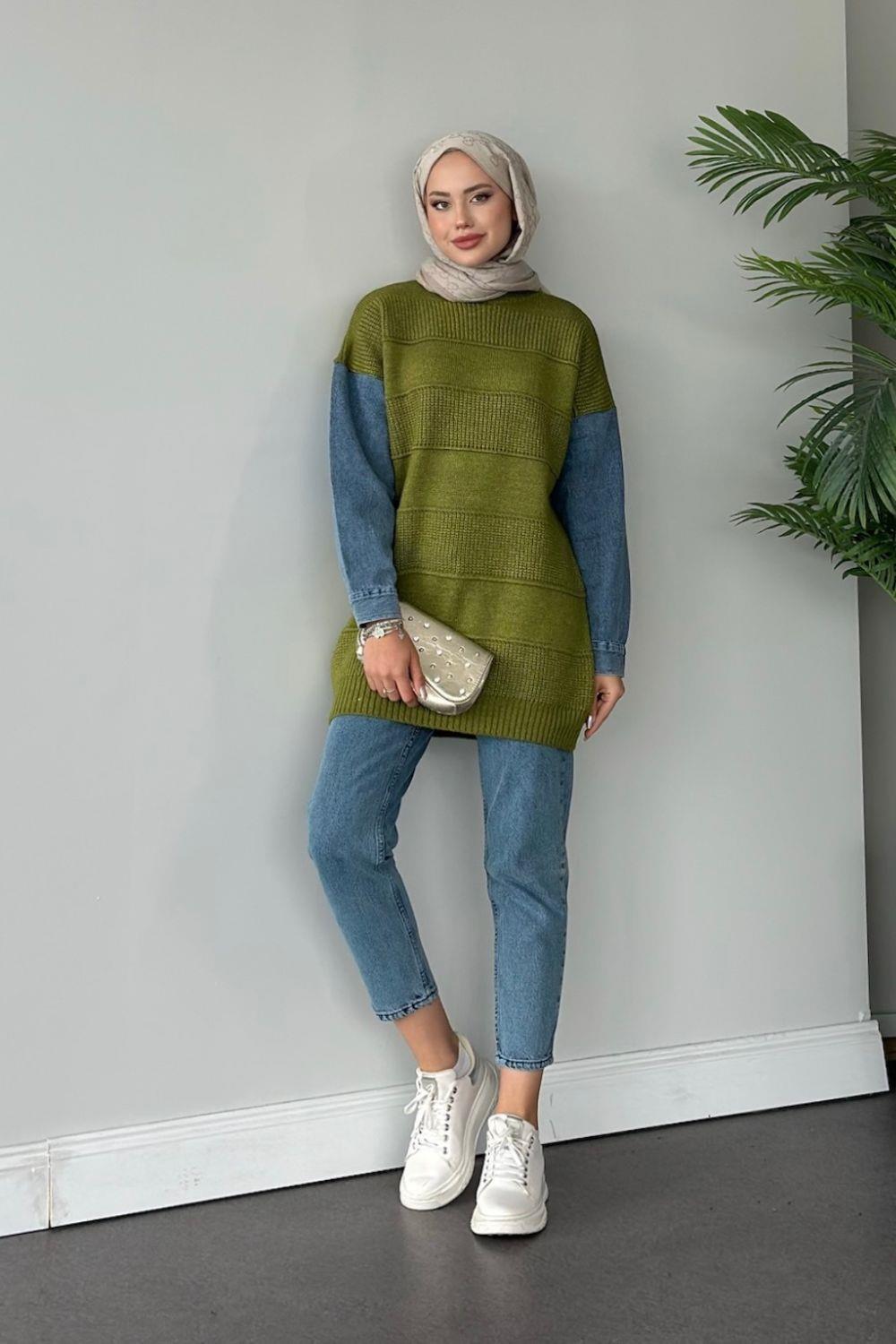 Kot Kollu Kazak Yağ Yeşili 24880 