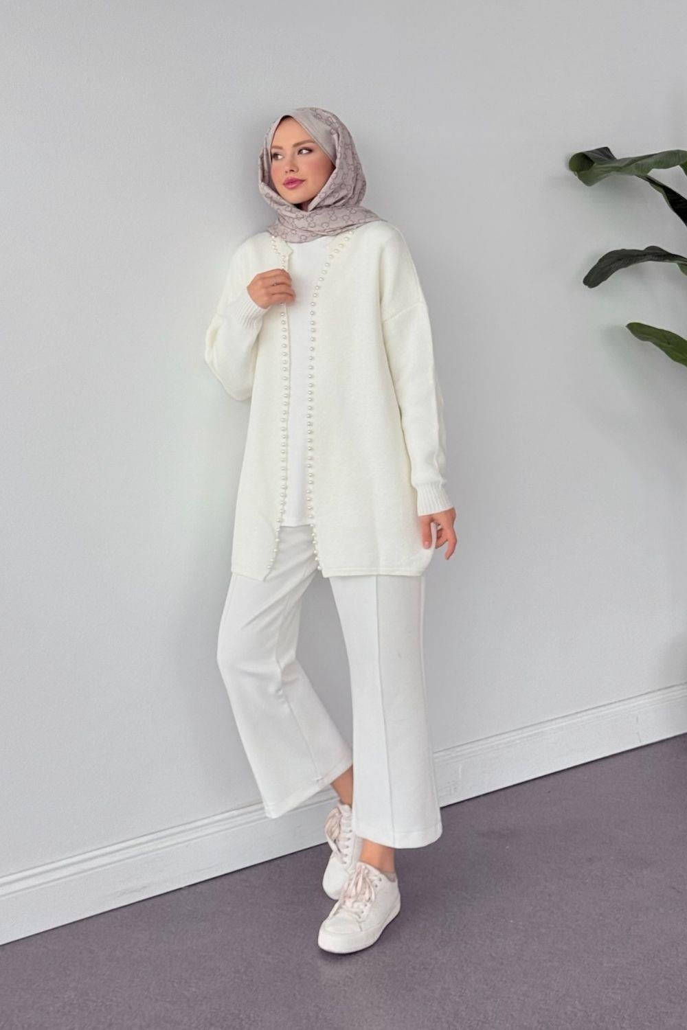 Yumoş İncili Hırka Krem 251900 