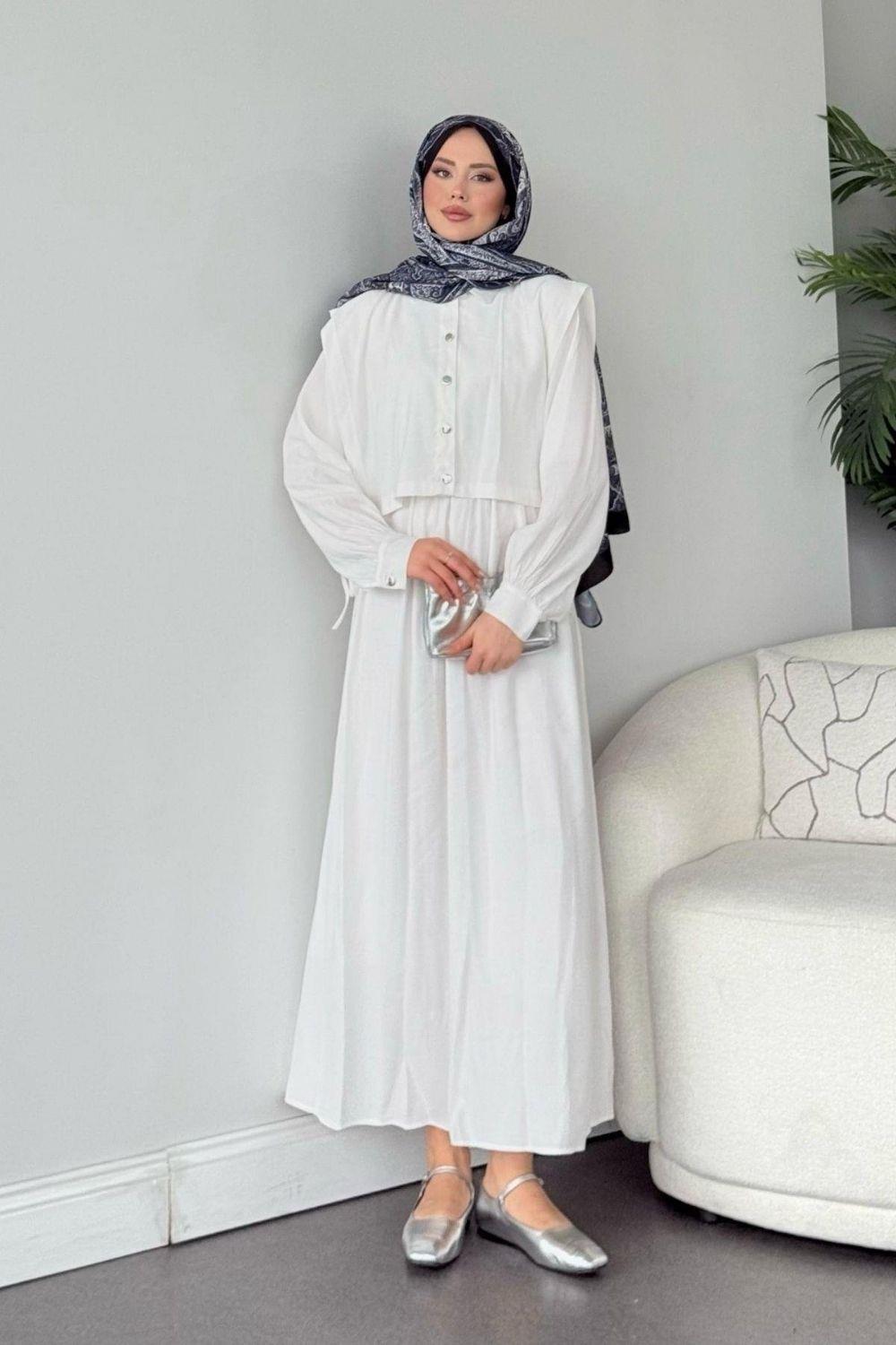 Şura Elbise Beyaz 25250 