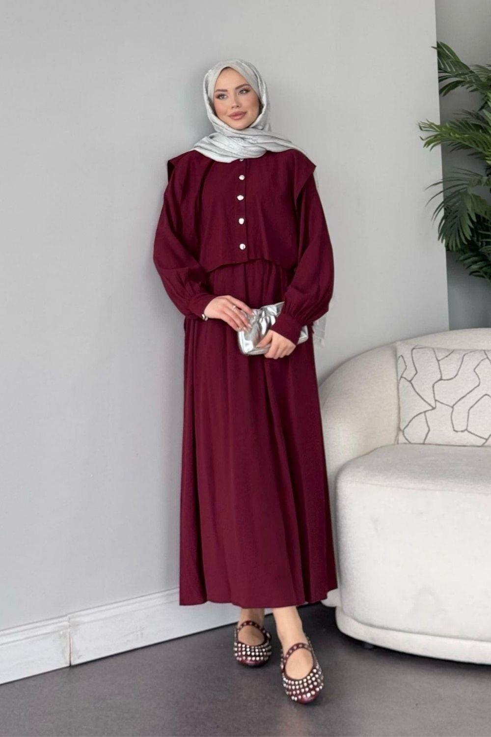 Şura Elbise Bordo 25250 