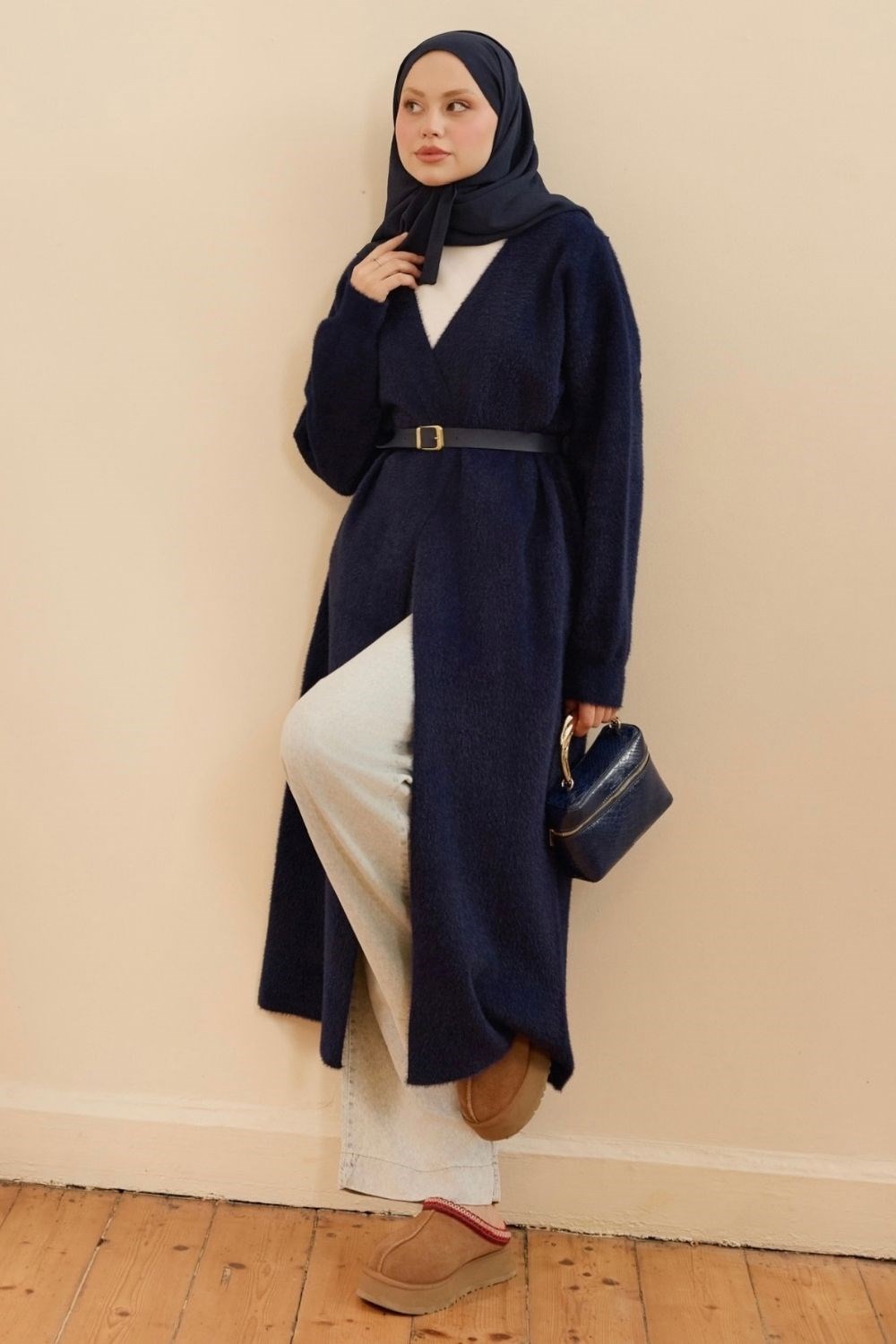 Eliss Angora Hırka Lacivert 26130 