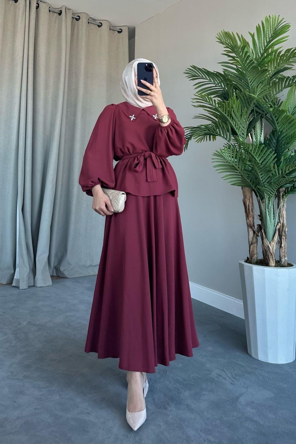 Monika Takım Bordo 3002 