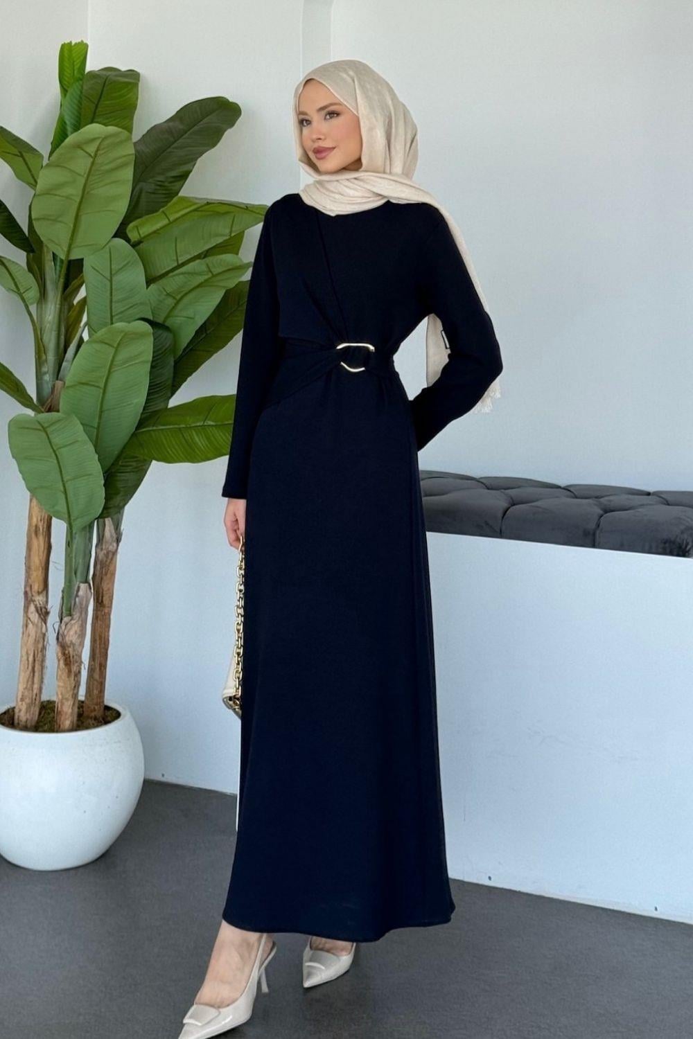 Sümbül Elbise Lacivert 30203 