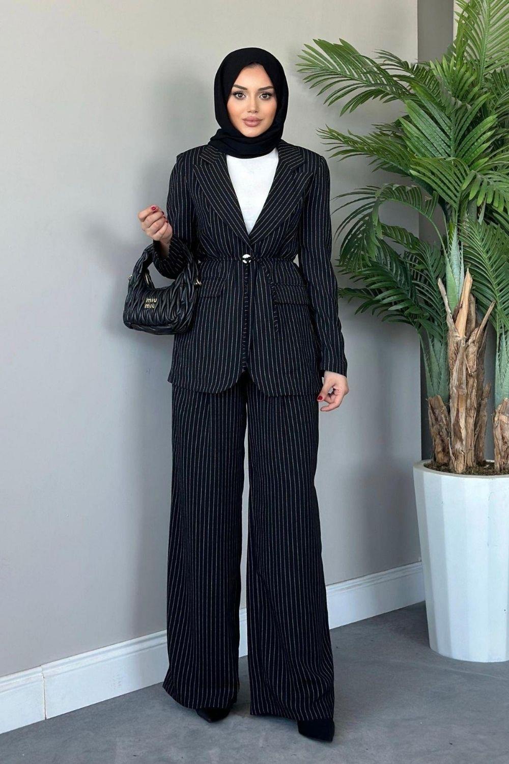 İklim Dümeli Ceketli Takım Siyah 3060 