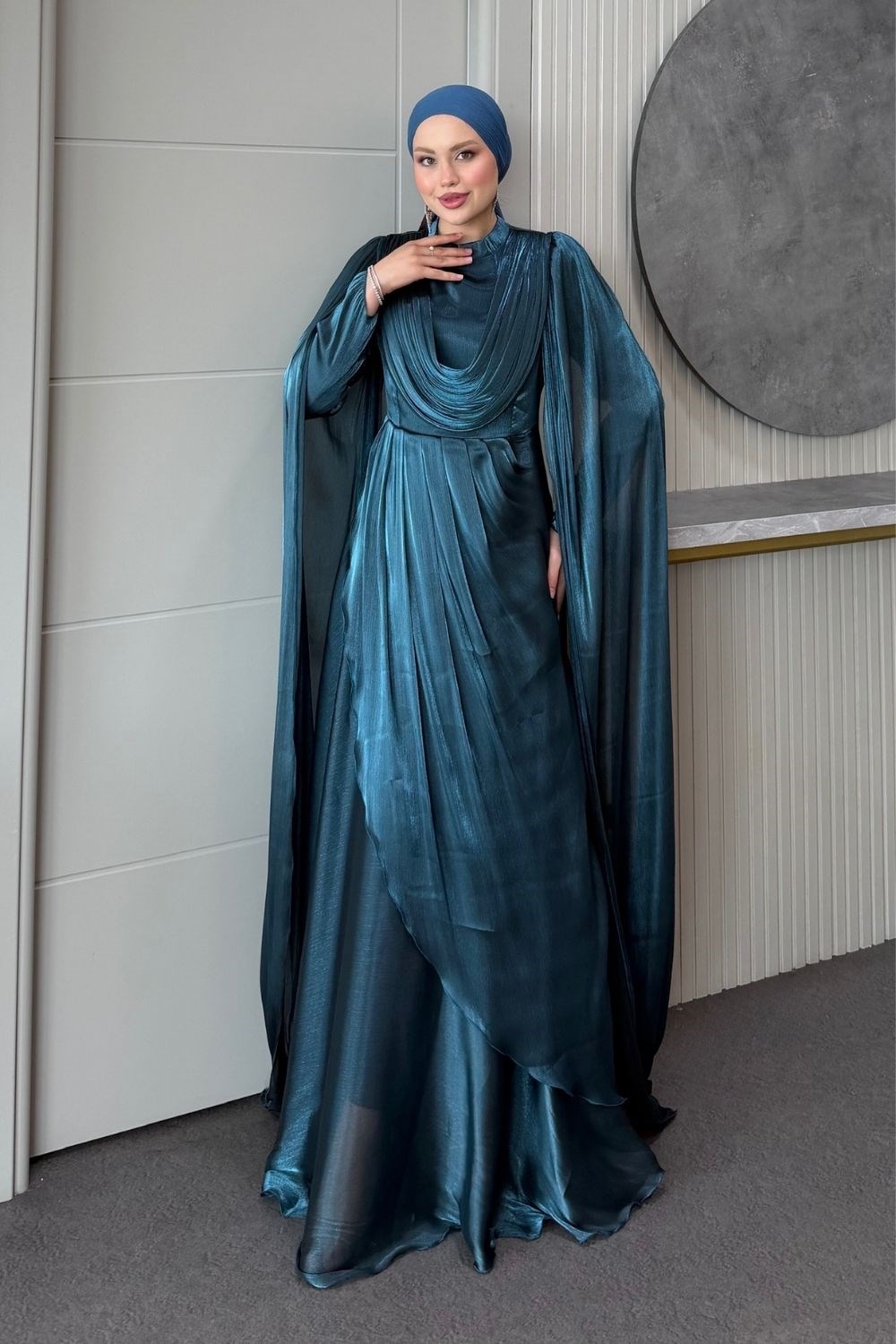 Saphira Pelerin Abiye petrol 3103 