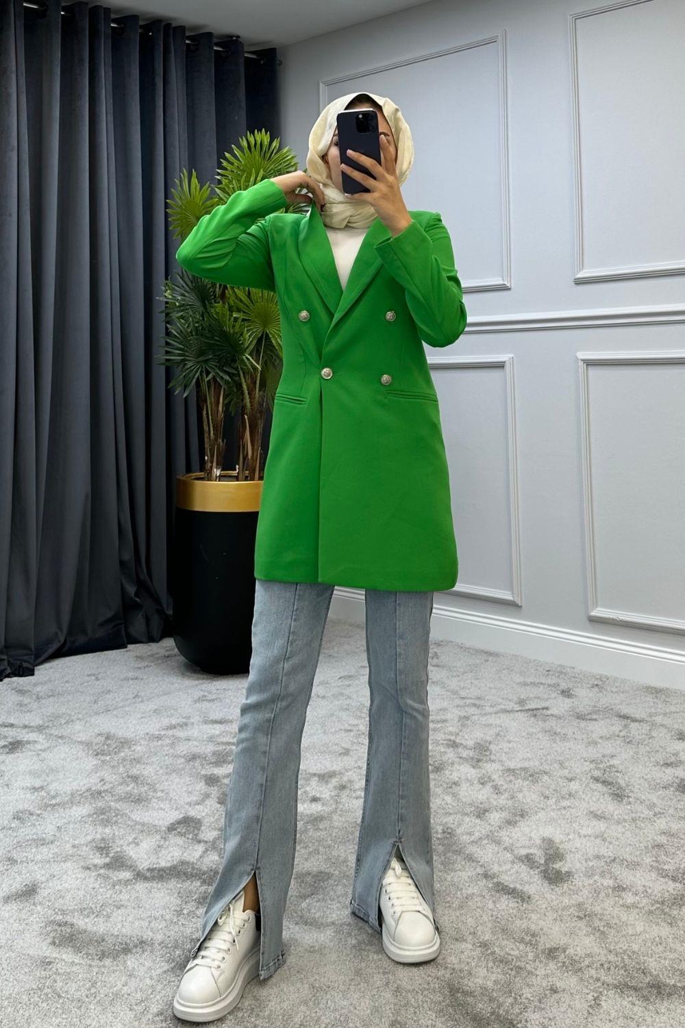 نمط سترة خضراء