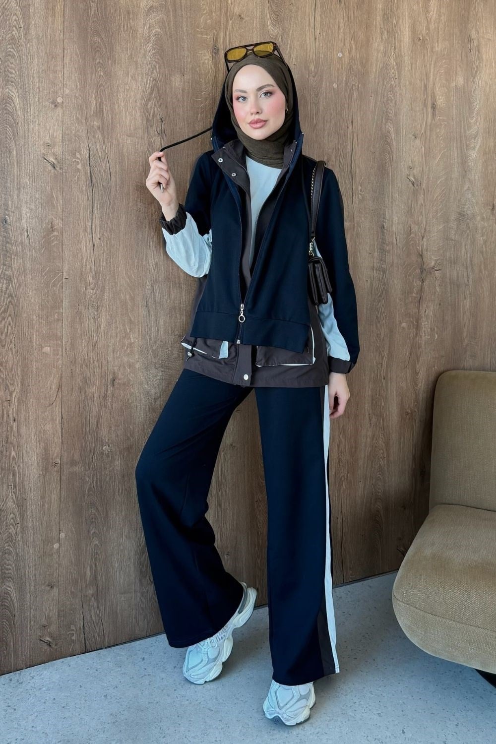 Self Garnili Takım Kahverengi 3200 