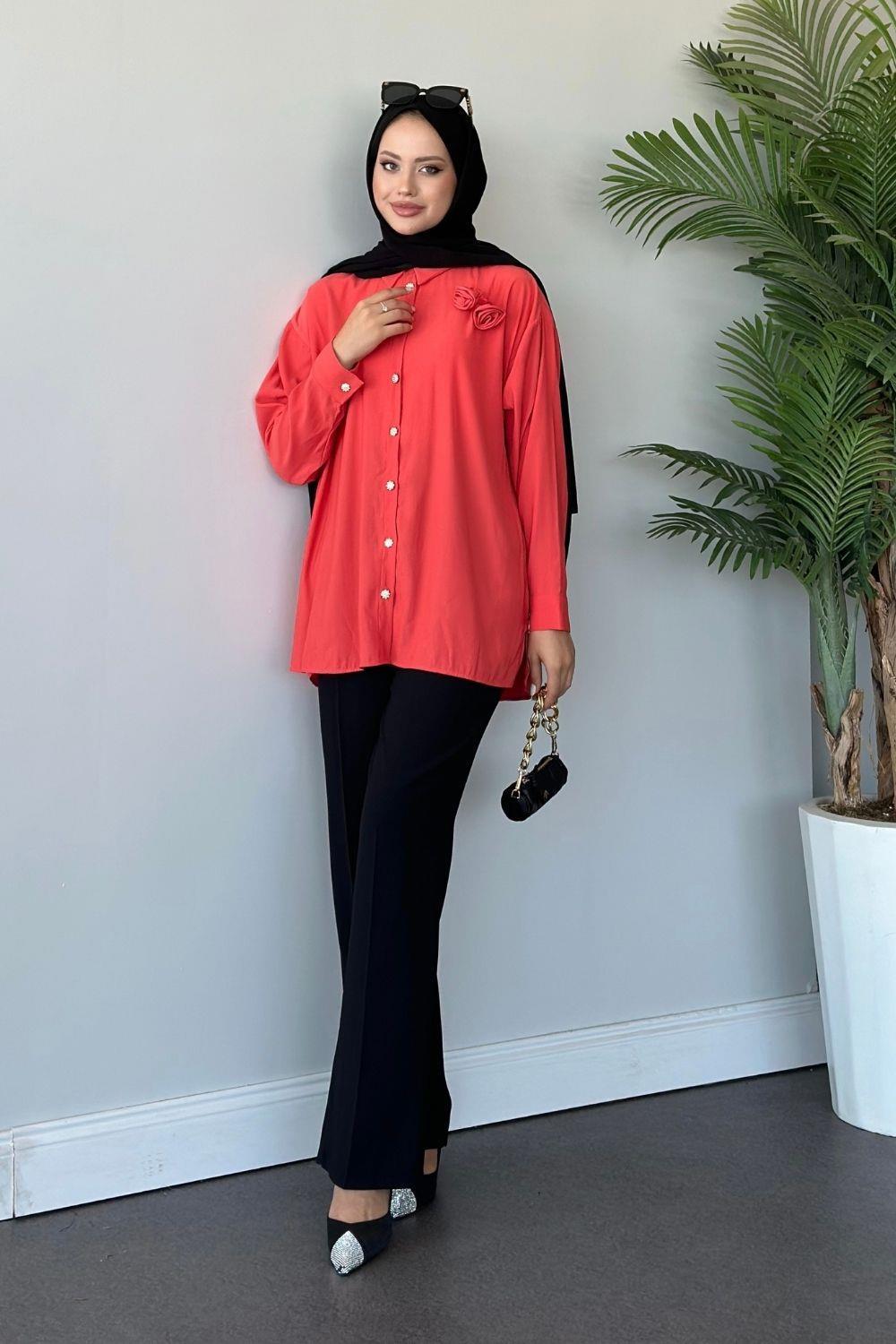 Firdevs Gömlek Narçiçeği 3718 