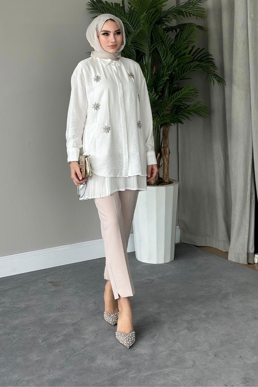 Okyanus Tunik Ekru 4016 