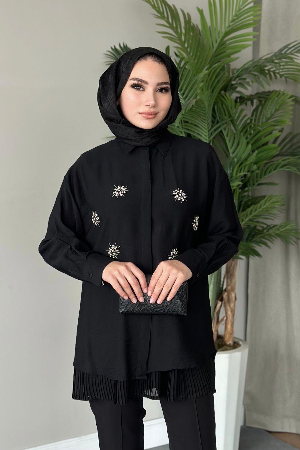 Okyanus Tunik Siyah 4016 