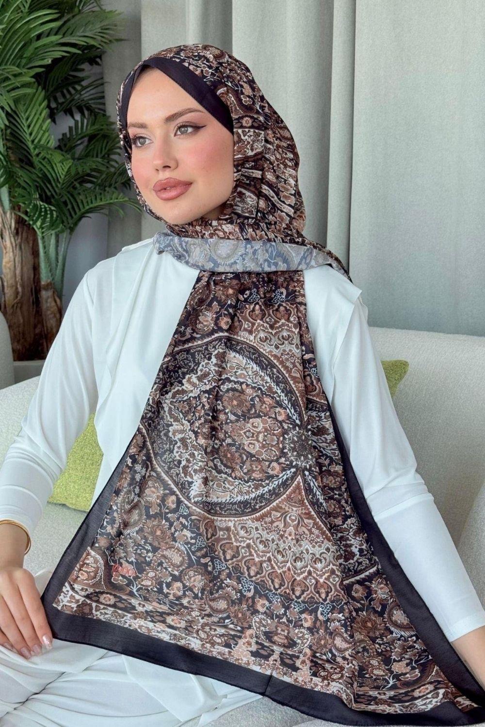 Kayli Dijital Şal Füme 4029 