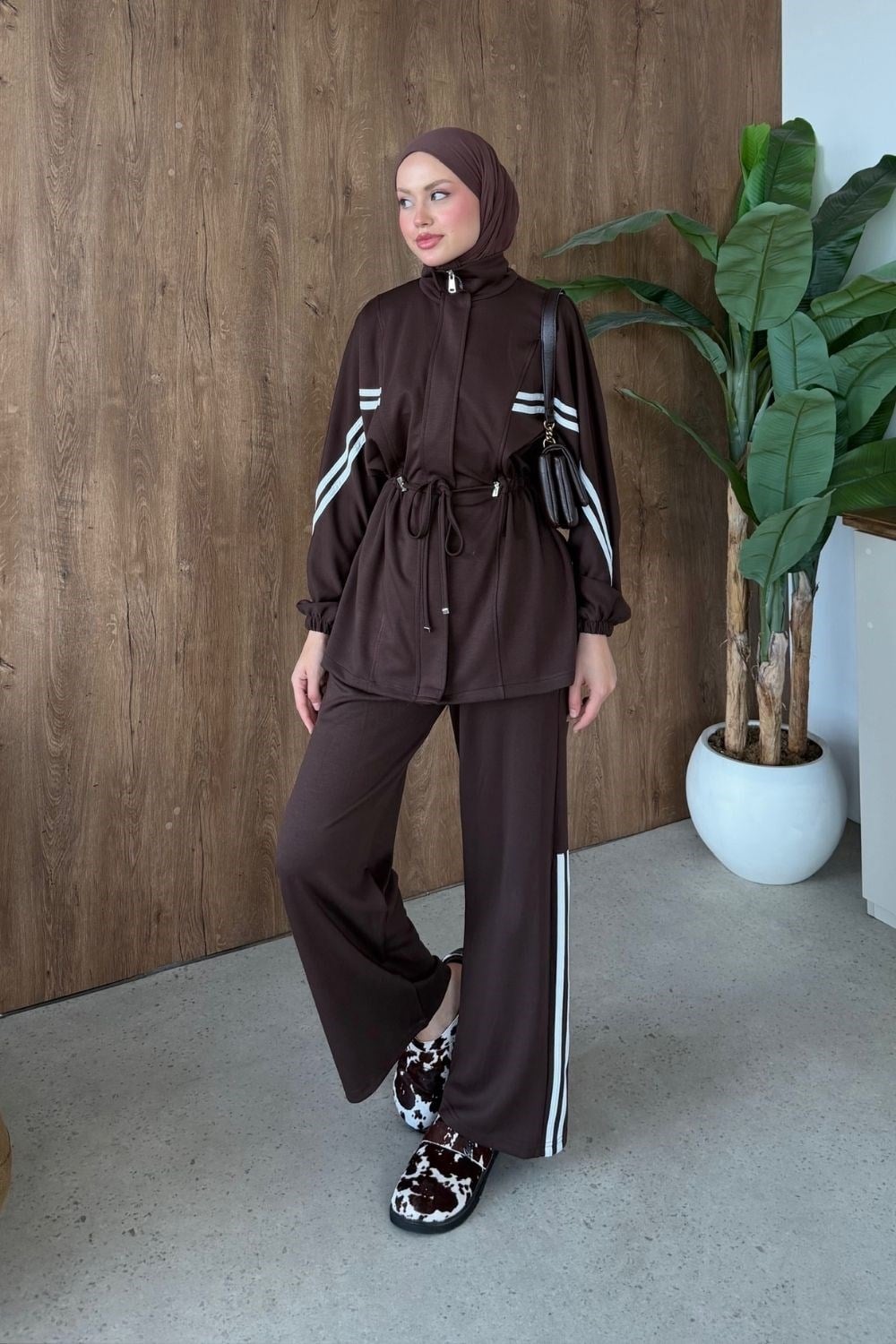 Sportif Şerit Dty Takım Kahverengi 4031 