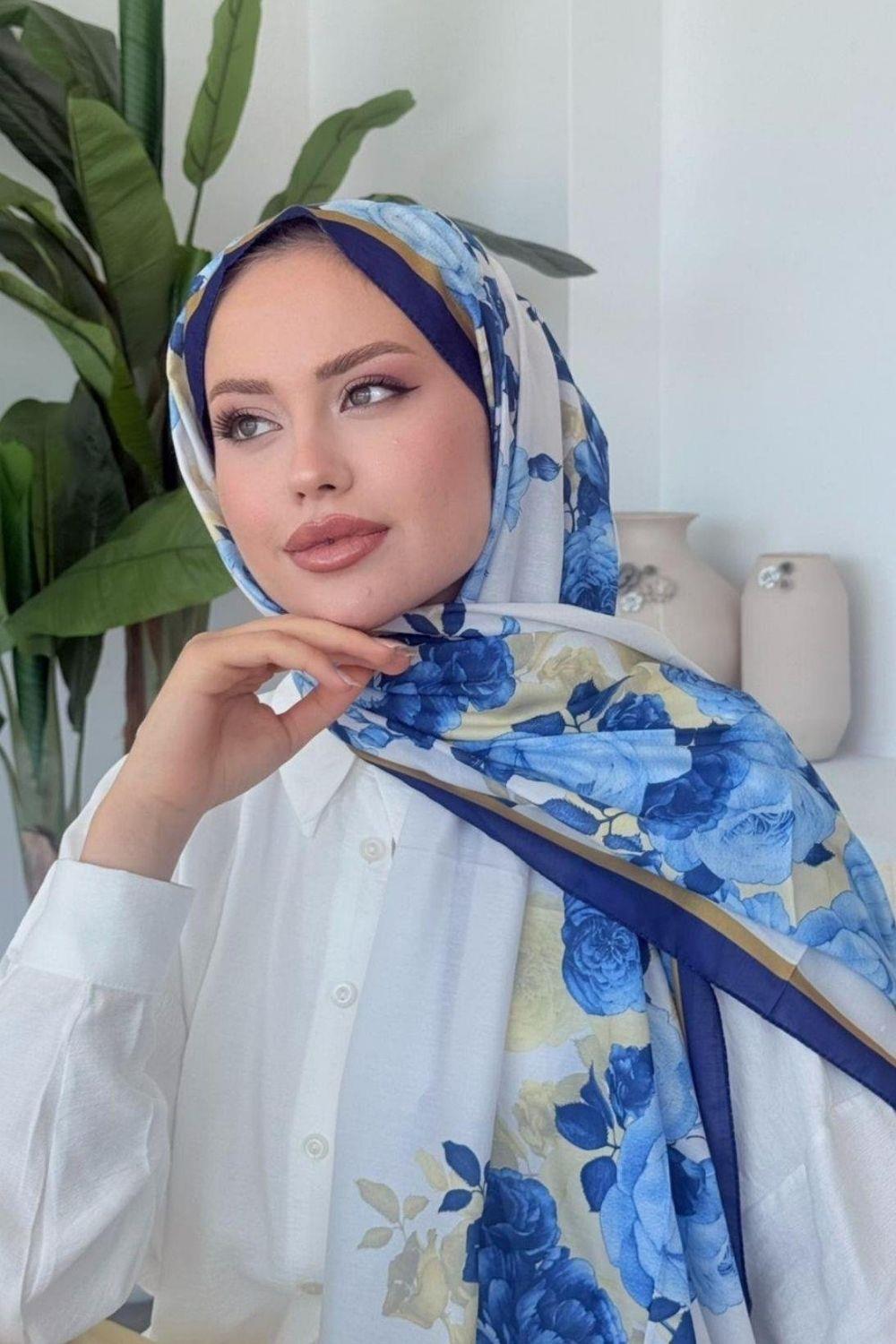 Aqua Soft Şal Lacivert 4040 