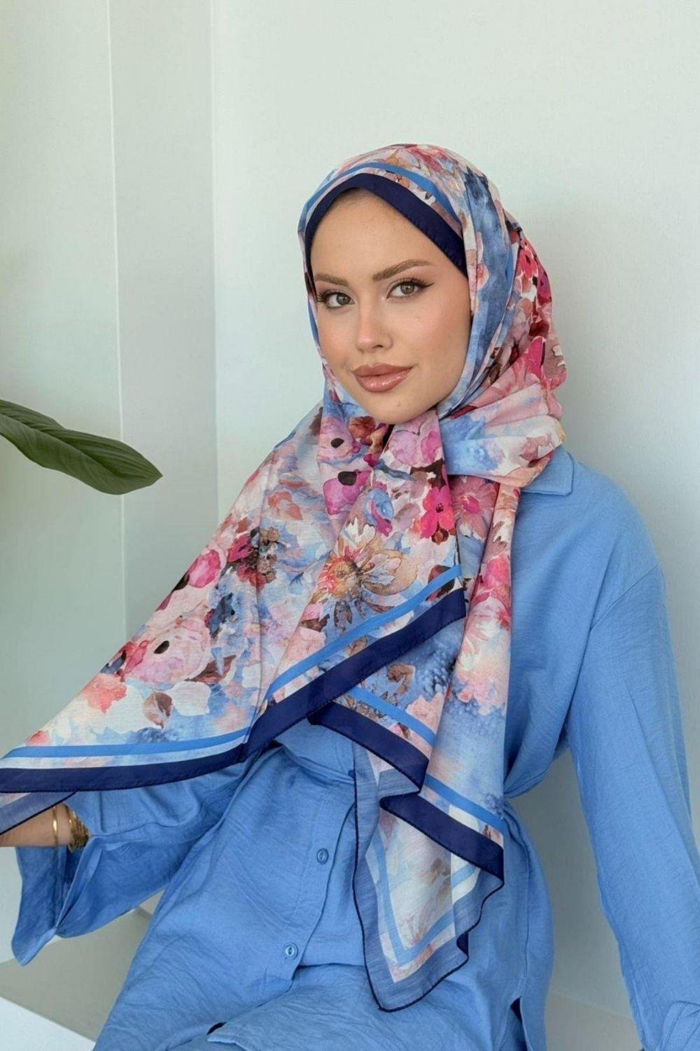 Flov Soft Şal Lacivert 4043 