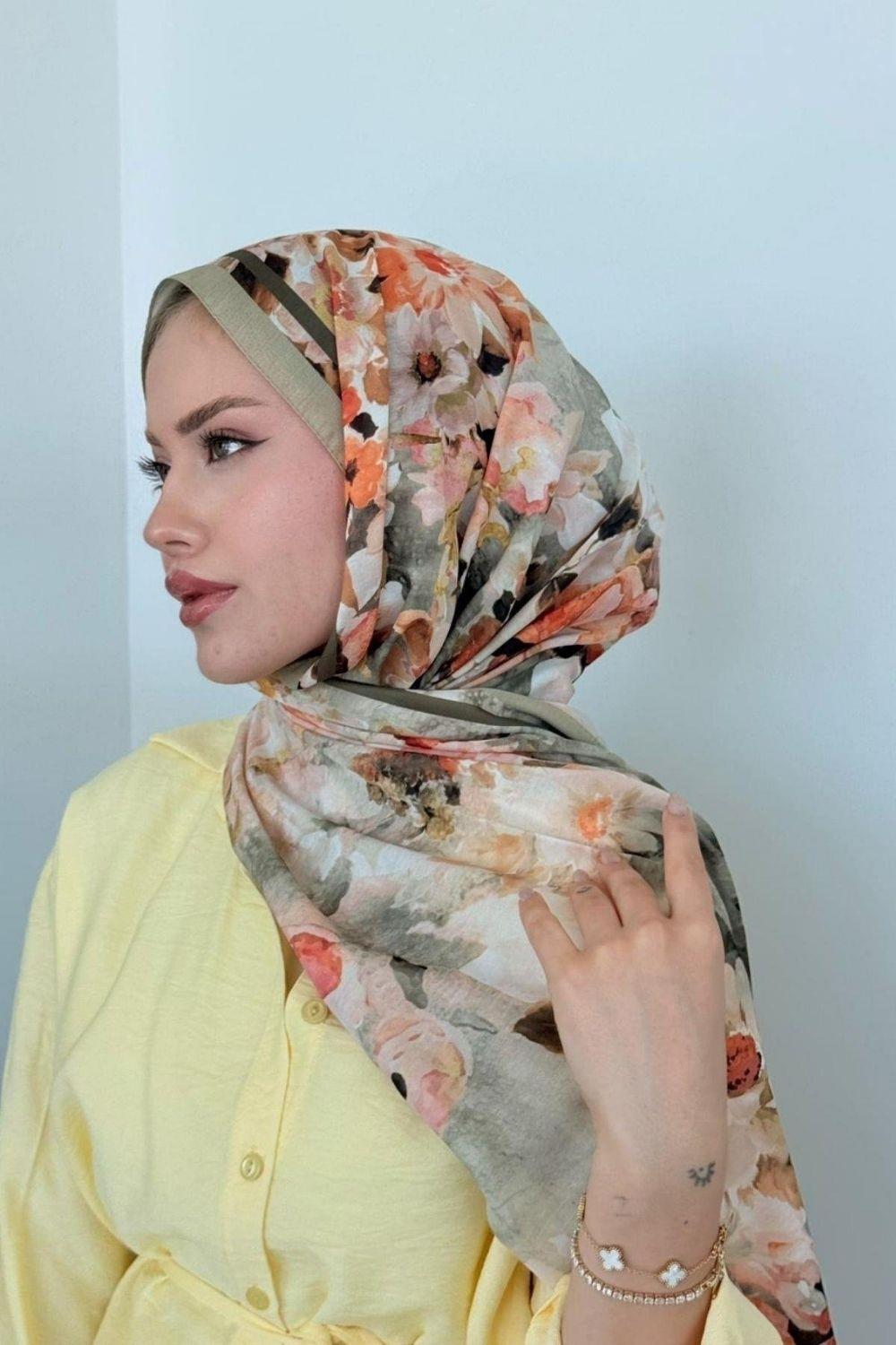 Flov Soft Şal Yeşil 4043 