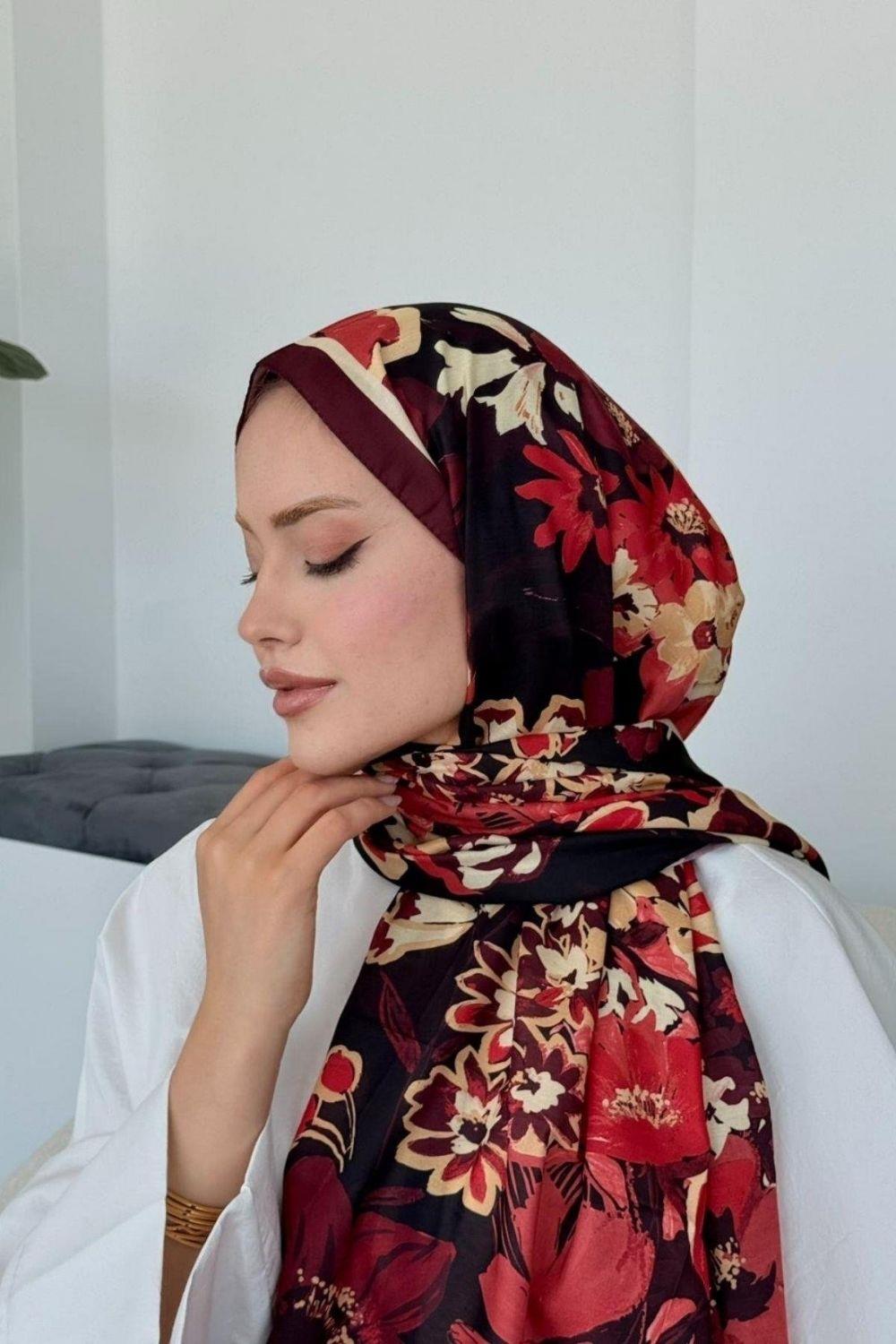 İkra Soft Şal Bordo 40450 