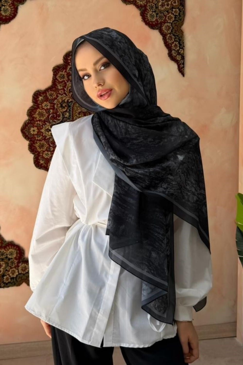 Paris Şal Siyah 4069 