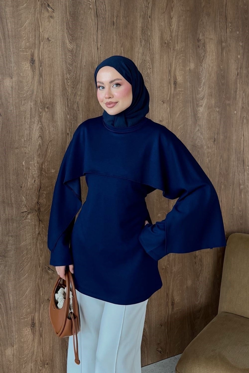 Neva Pelerin Tunik Lacivert 4077 