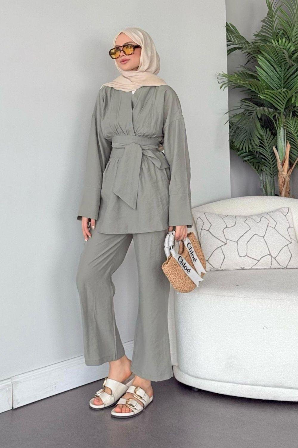 Model Kuşaklı Takım Mint 41332 