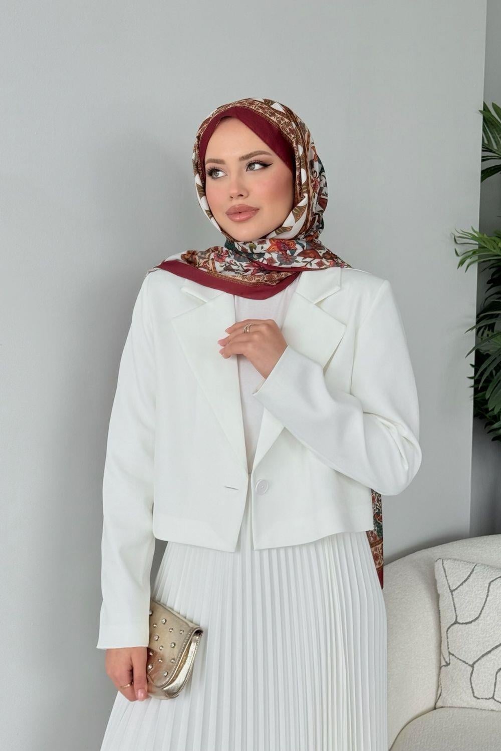 Ceketli Heza Takım Beyaz 41390 