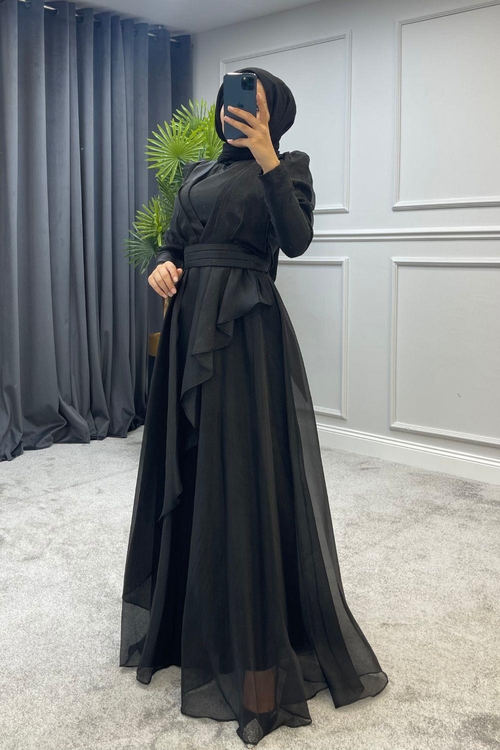 Megan Abiye Siyah 4361 