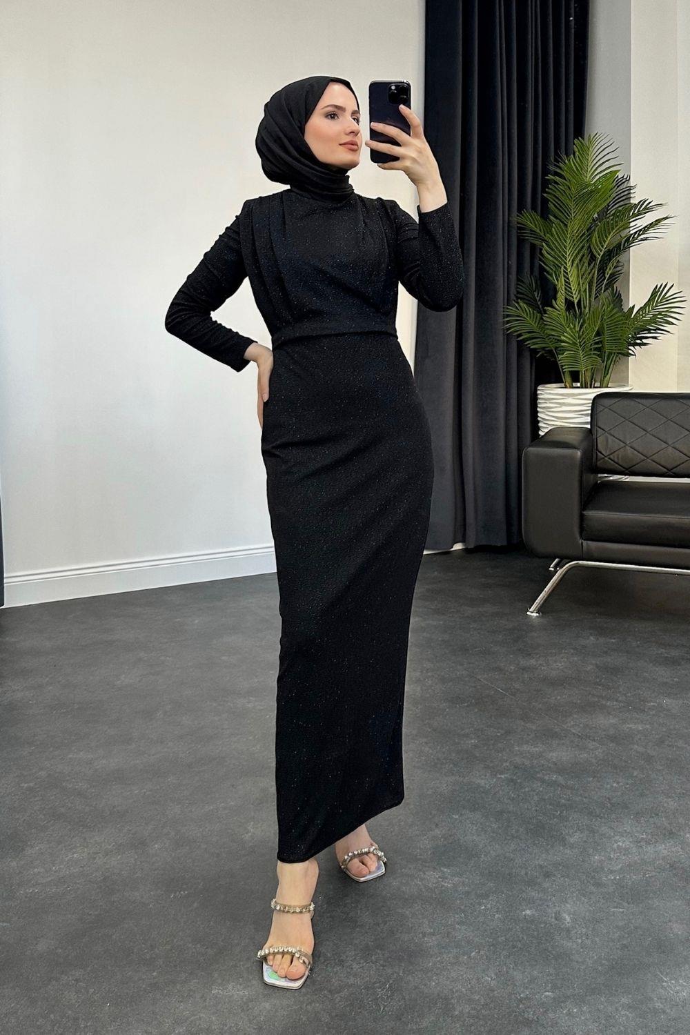 Polina Simli Abiye Siyah 4476 