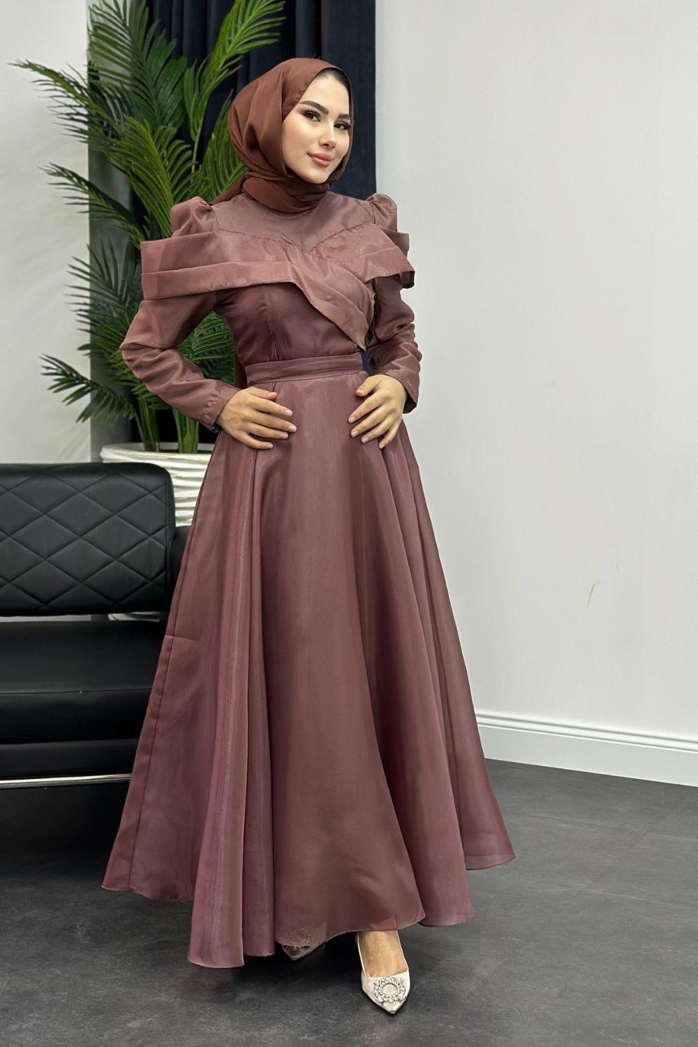 Nurella Abiye Kahverengi 4514 