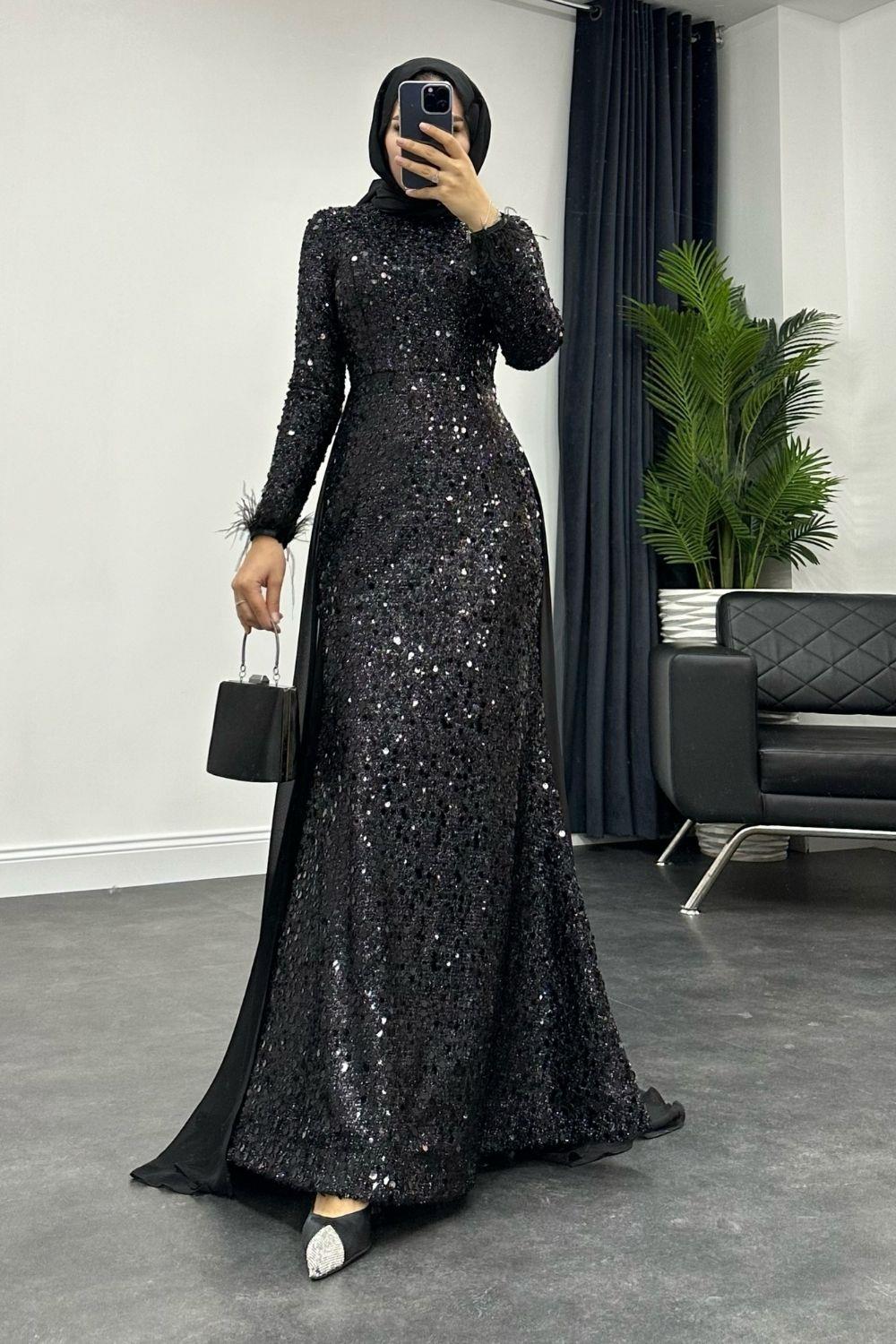 Arnisa Abiye Siyah 4525 