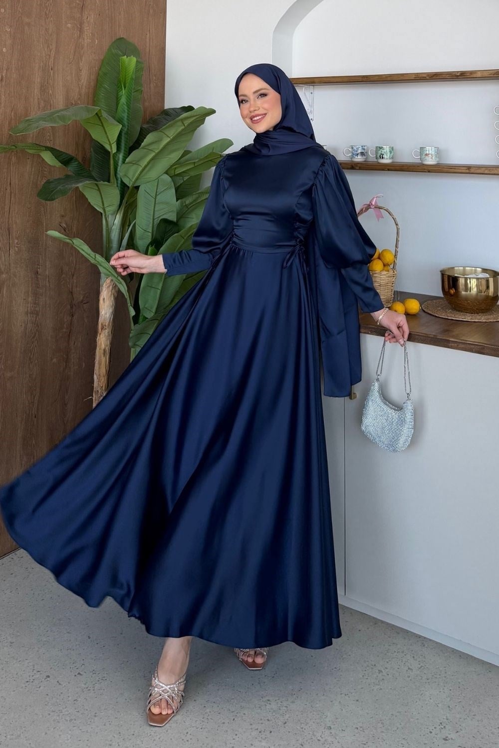 Ardina İpli Abiye Lacivert 4544 