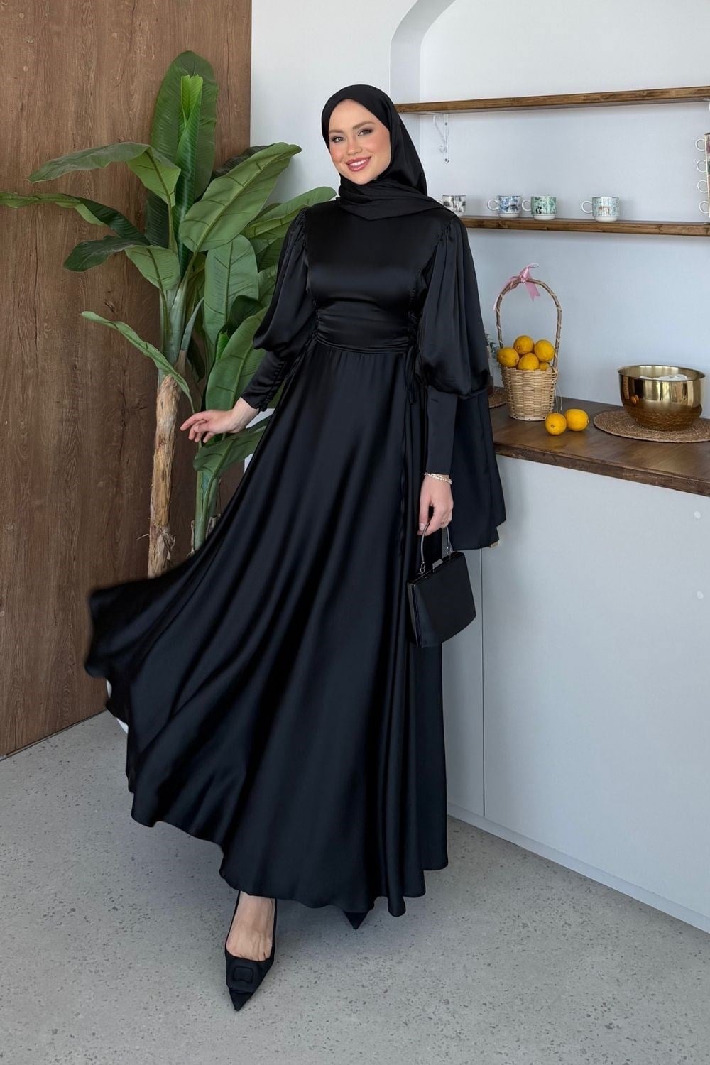 Ardina İpli Abiye Siyah 4544 