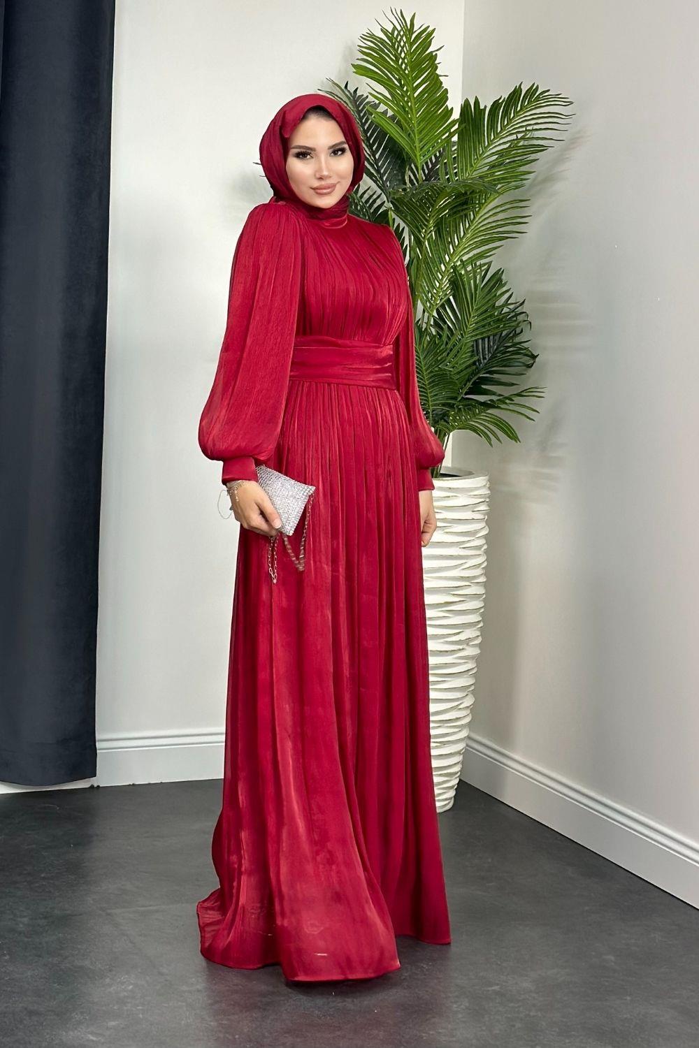 Hailey Janjan Abiye Bordo 4564 