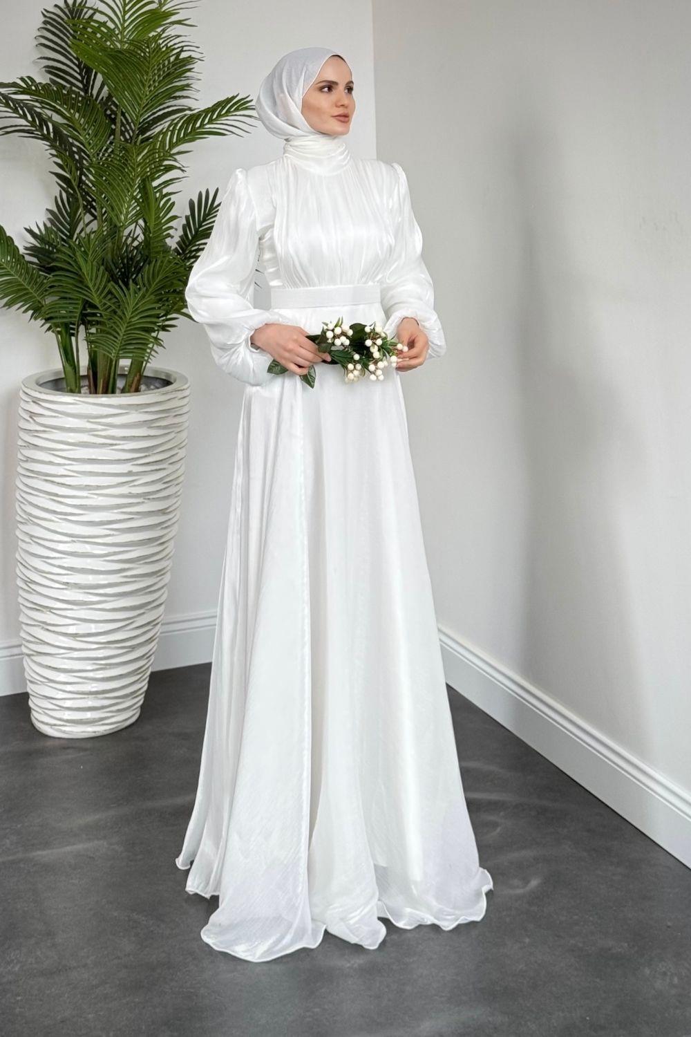 Elmas Janjan Abiye Beyaz 4728 