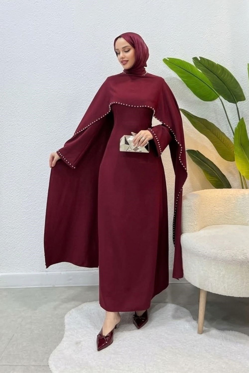 Irmak Abiye Bordo 4750 