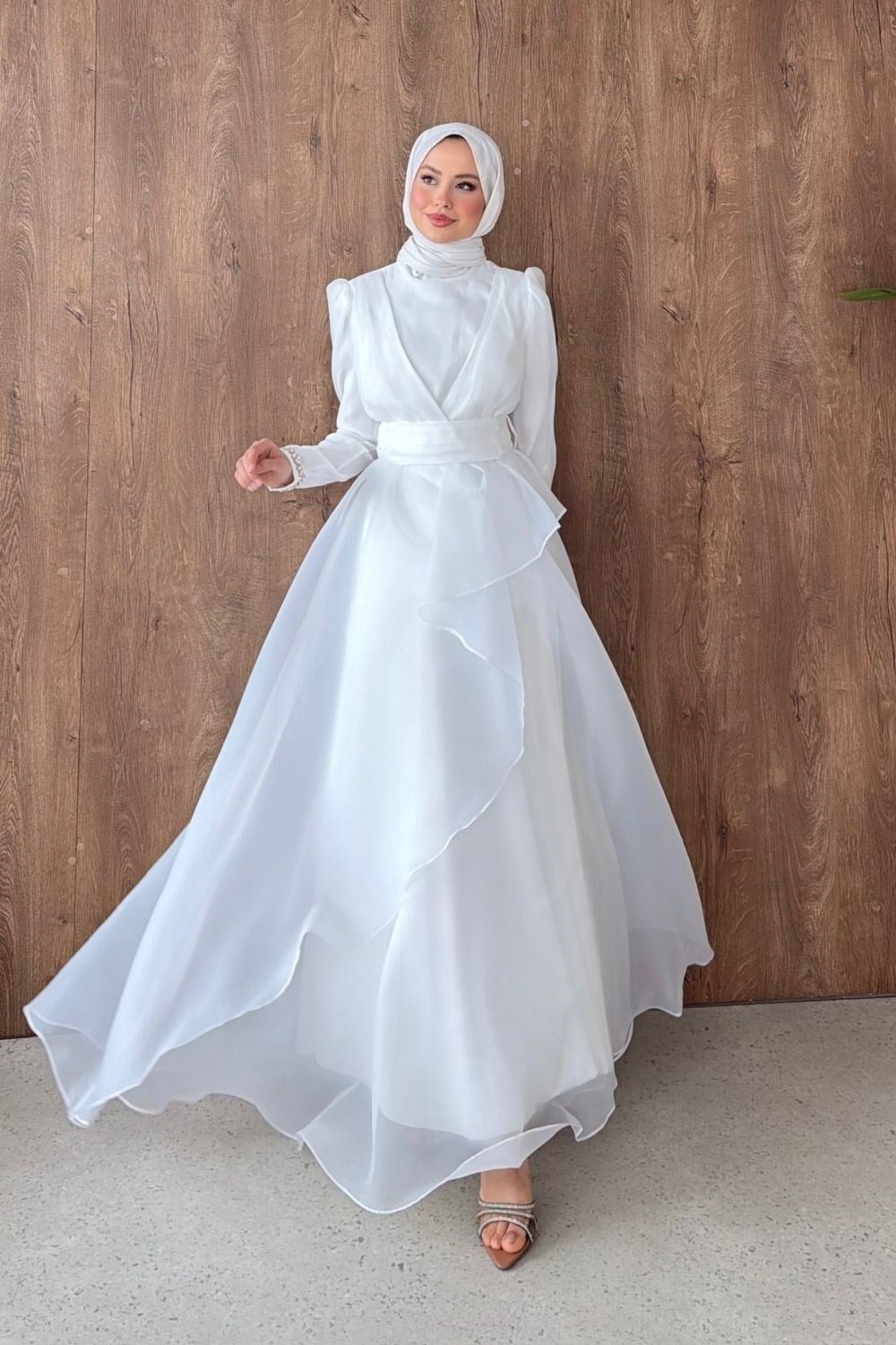 Celeste Abiye Beyaz 4763 