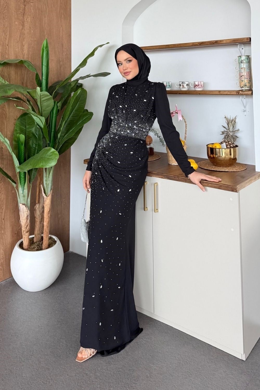 Parla Abiye Siyah 4797 