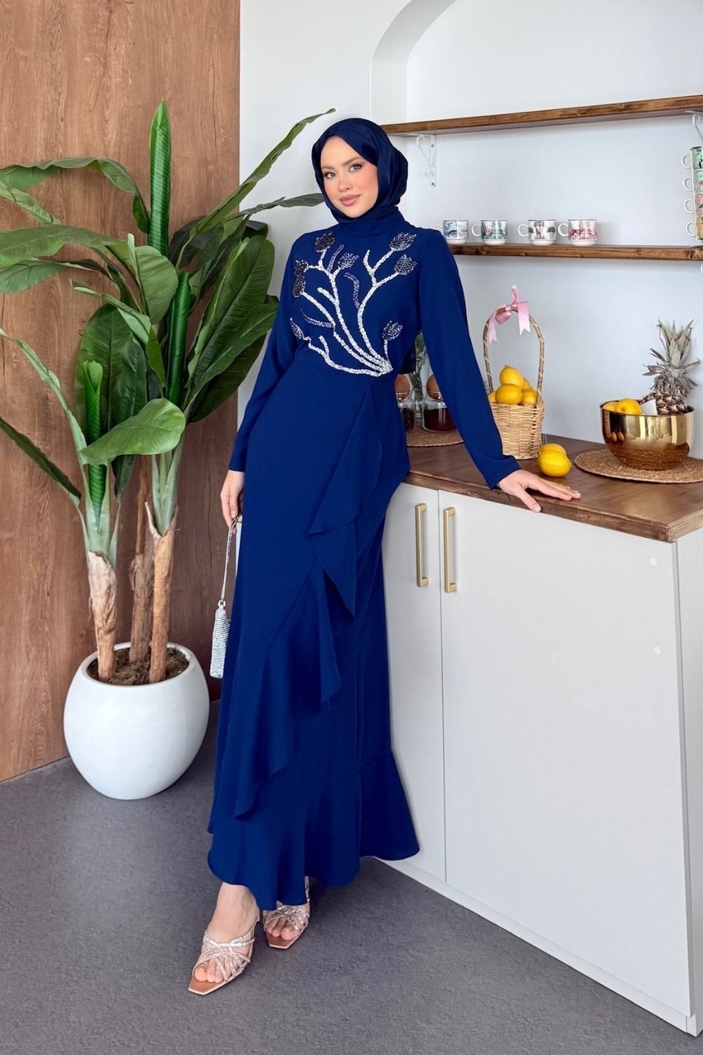 Sarmaşık Abiye Saks 4811 